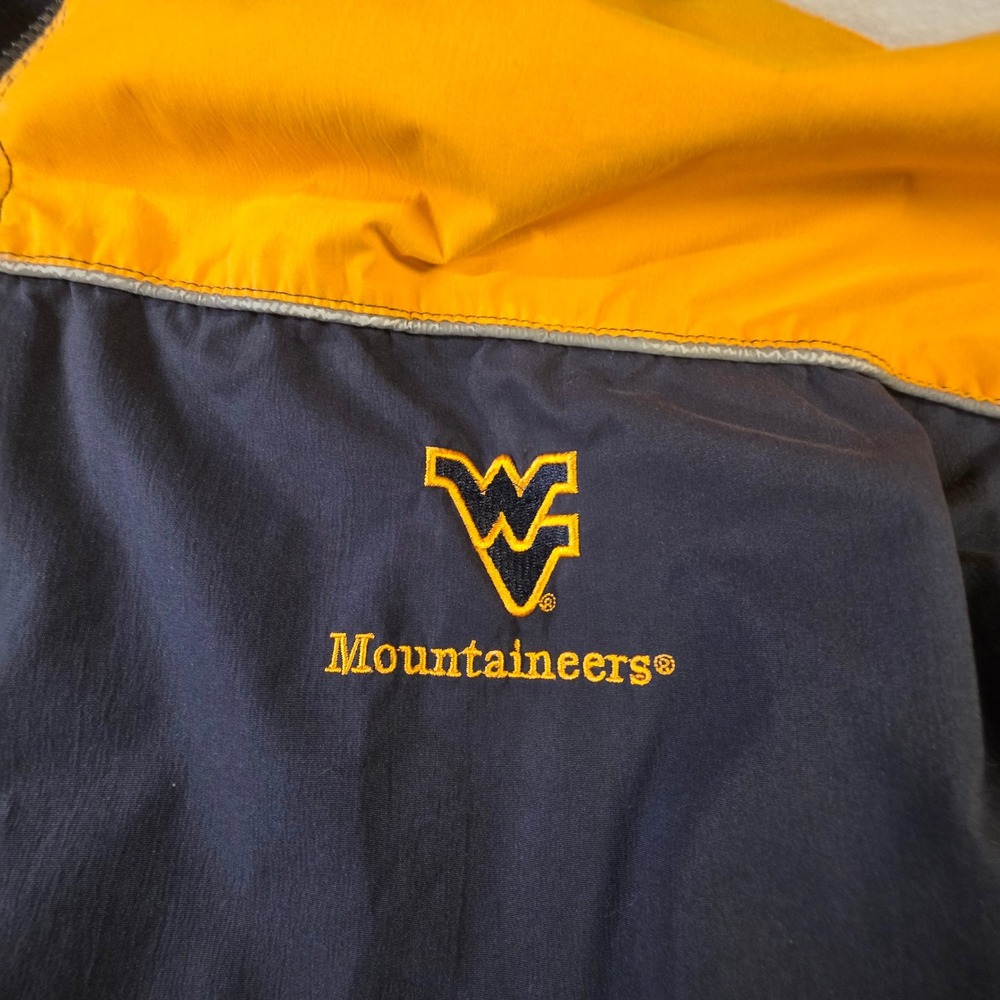 West Virginia Mountaineers Reversible Hooded Jacket Mens XL Full Zip WVU - Picture 5 of 15